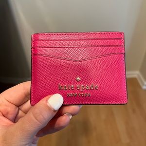 Pink Kate Spade Card Wallet